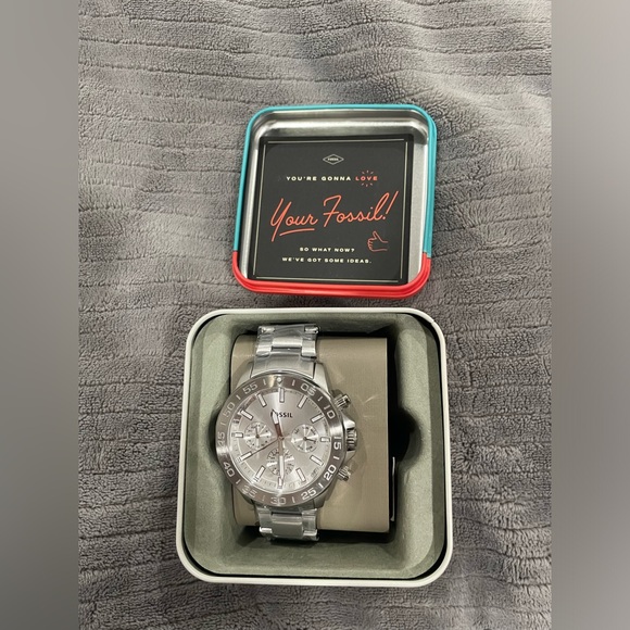 Fossil outlet men’s Silver watch - Picture 2 of 5